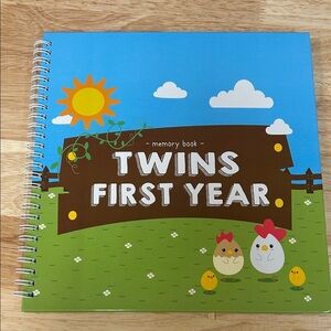 Twins First Year Memory Book